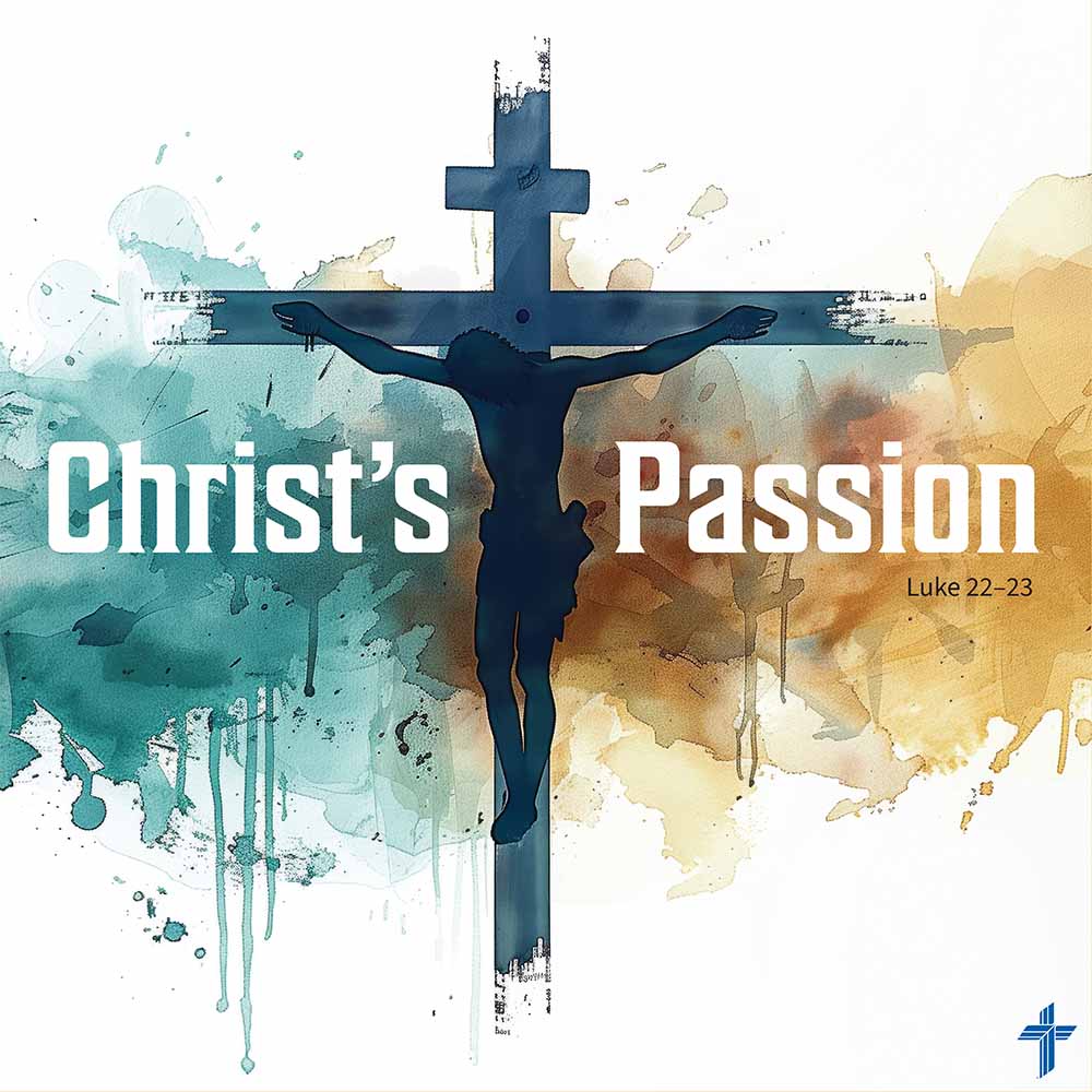 Lenten season artwork showing crucifixion cross for Ash Wednesday, Holy Week and Easter services Fort Collins