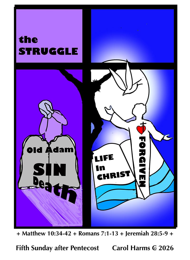 Peace With Christ Lutheran Church sermon image for the sermon titled "The Struggle"