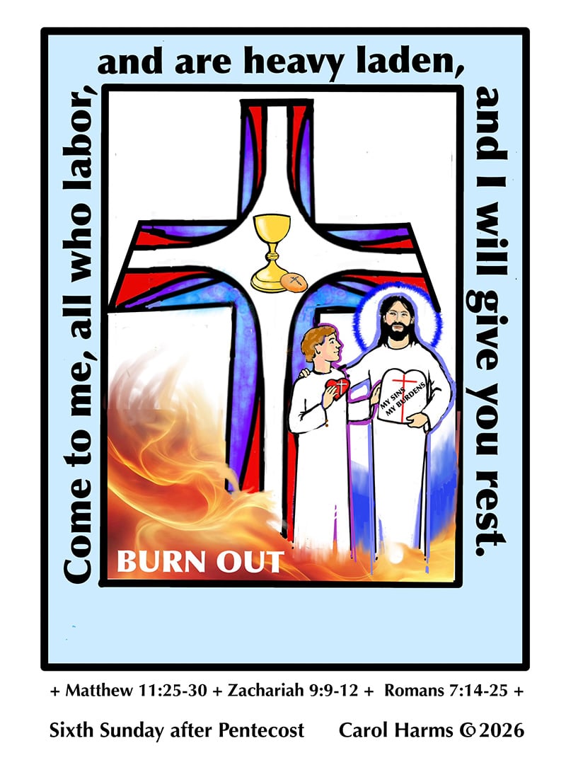 Peace With Christ Lutheran Church sermon image for the sermon titled "Burn Out"