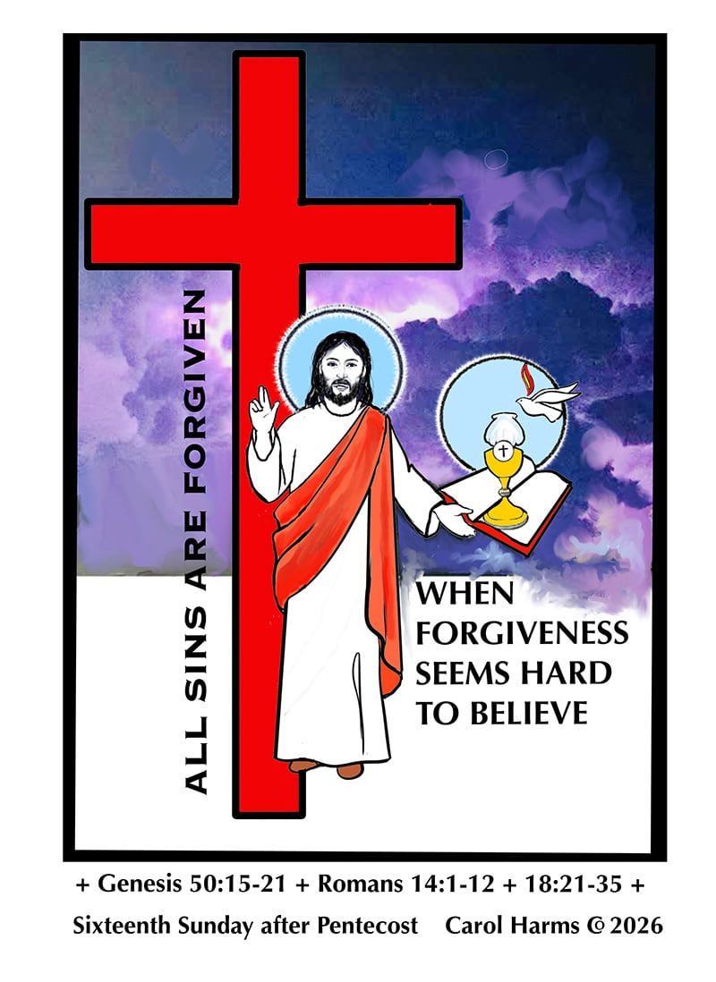Peace With Christ Lutheran Church sermon image for the sermon titled "When Forgiveness Is Hard To Believe"
